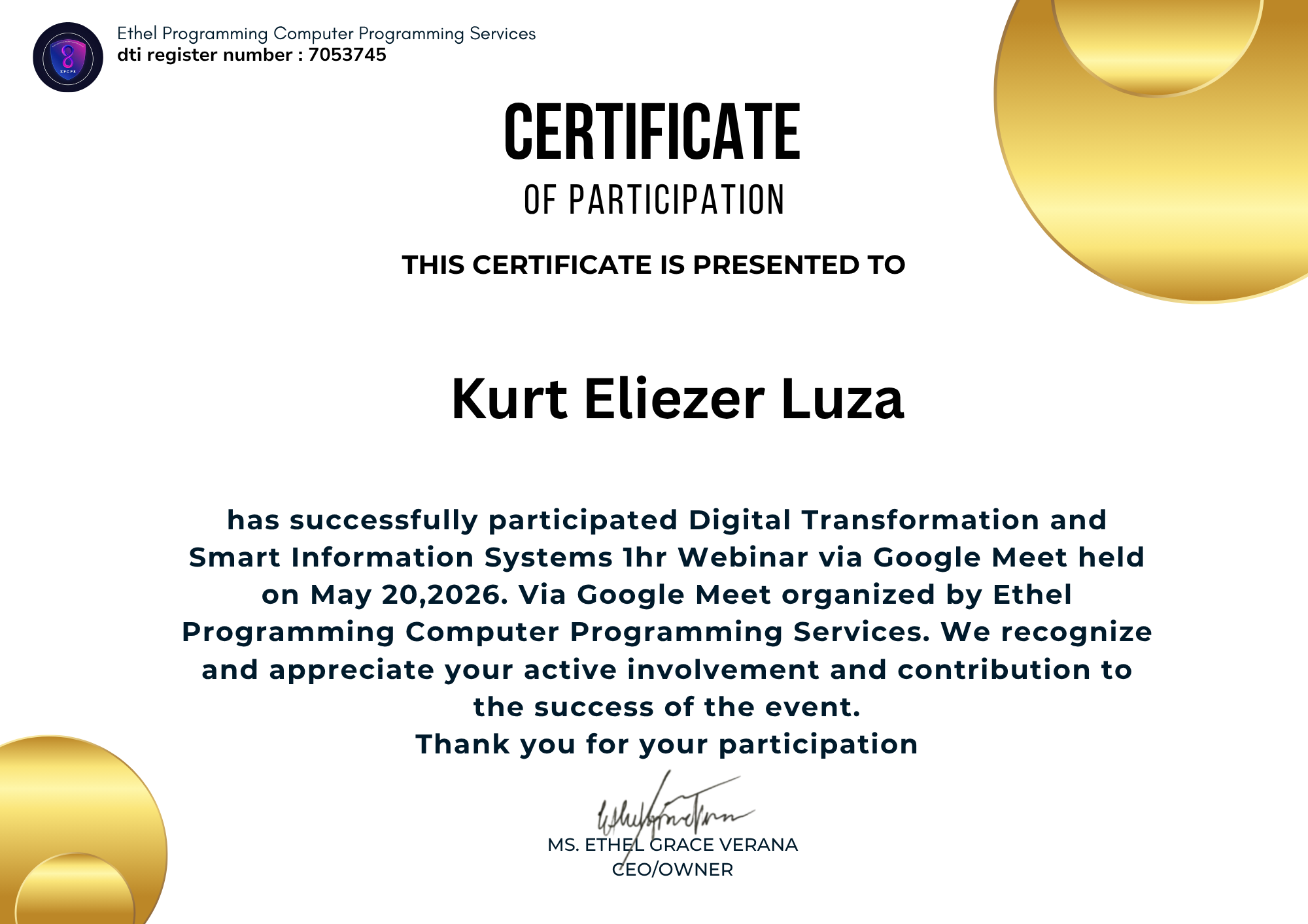 Digital Transformation and Smart Information Systems