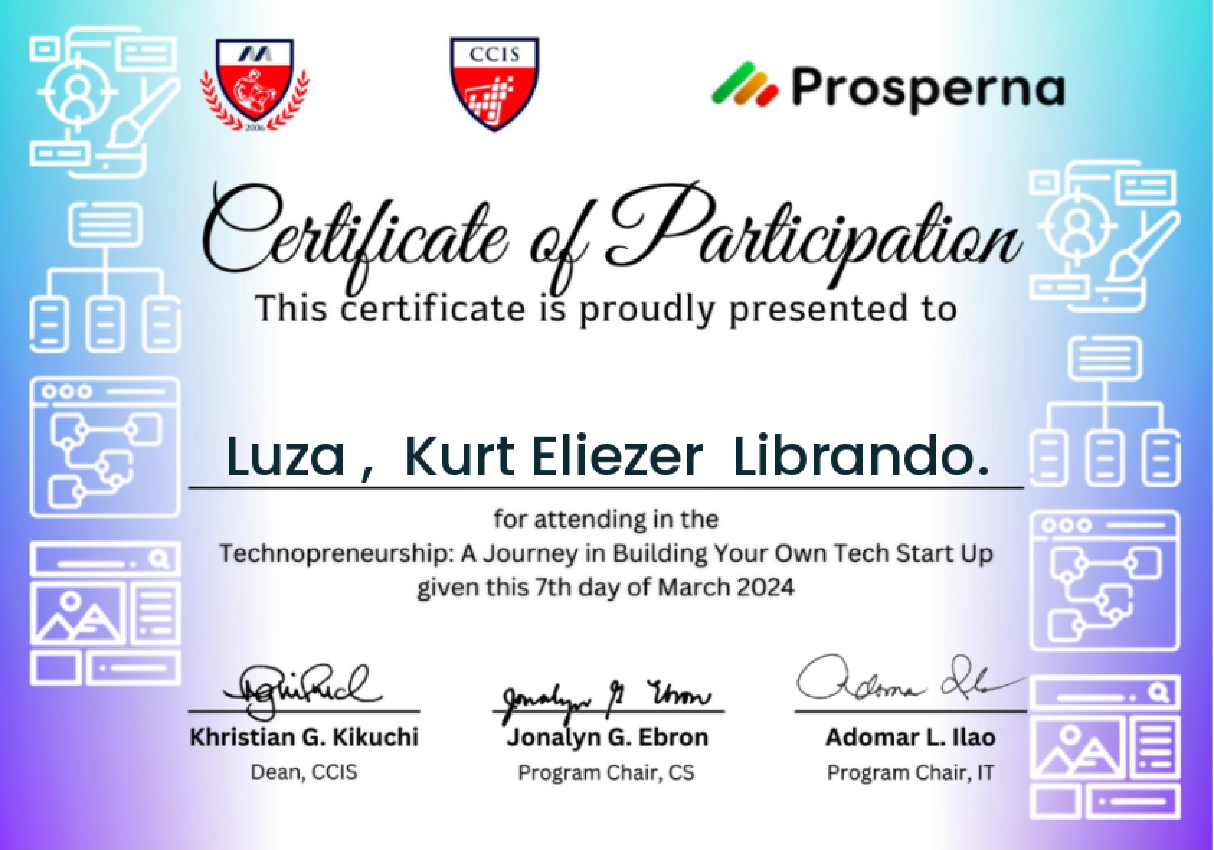 Prosperna: A Journey of Building Your Own Tech Start Up